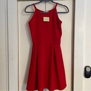 Olivia Rae Elegant Red Mini Dress